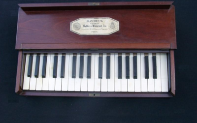 MUTE KEYBOARD or TRAVEL PIANO, by BLANCHET FILS in PARIS, 19th century