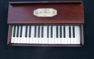 CLAVIER MUET ou PIANO de VOYAGE, par BLANCHET FILS à PARIS, XIXème siècle