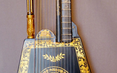 HARP-LUTE by Angelo Benedetto VENTURA in LONDON (1781-1856)