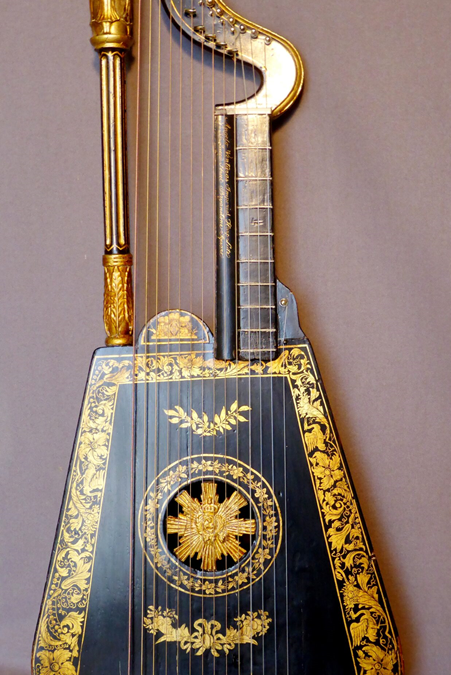 HARP-LUTE by Angelo Benedetto VENTURA in LONDON (1781-1856)