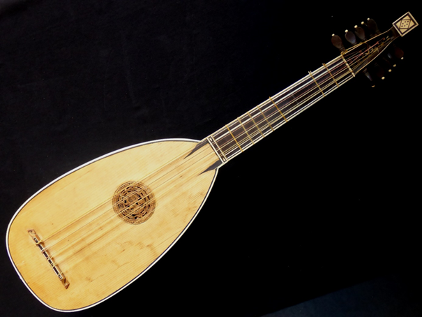 LUTE by Bartoloméo EBERSPACHER in FLORENCE, 17th century